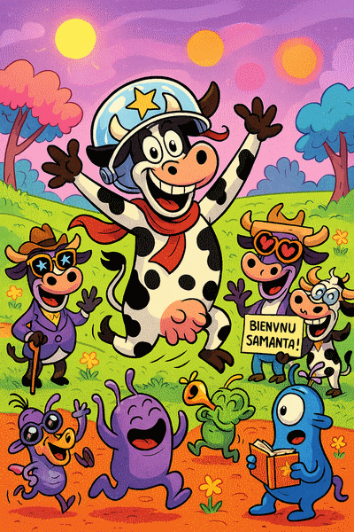 Histoire de vaches sur mars. Samantha Gropi.