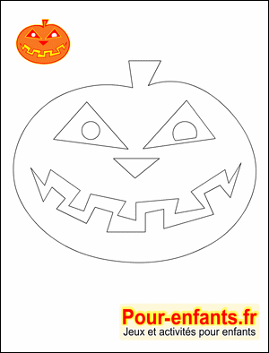 Coloriage de citrouille d'Halloween citrouilles à colorier gratuit