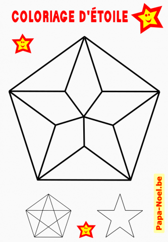 Etoile de Noël - Pentagramme et pentagone