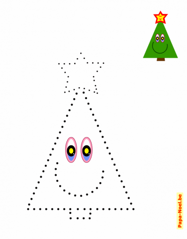 Jeux de points à relier NOEL - Jeu de maternelle imprimable