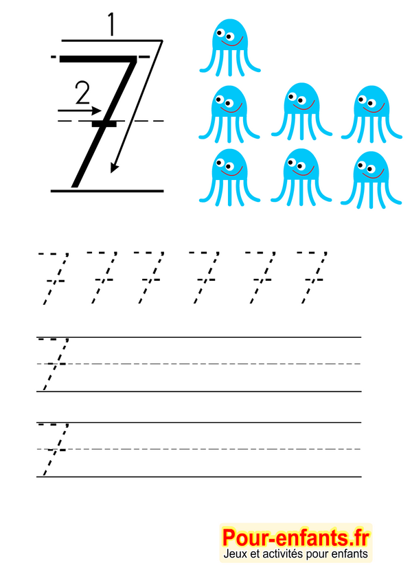 Ecrire Les Chiffres En Maternelle Apprendre criture Chiffre 7 Un Ecrire Les Chiffres En Maternelle Apprendre criture Chiffre 7 Un