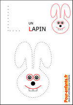Jeux de Pâques à imprimer maternelle jeu dessins A relier enfants de maternelle imprimer gratuitement dessin de lapin gratuit