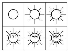 comment dessiner un soleil