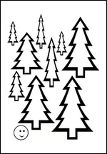 Dessin de sapin NOEL image sapins images dessins coloriage enfant gratuit à imprimer gratuitement