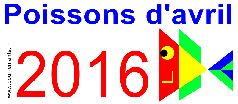 Poissons d'avril 2016 à imprimer pour faire des poissons d'avril Dessin de poisson d'avril 2016 à imprimer