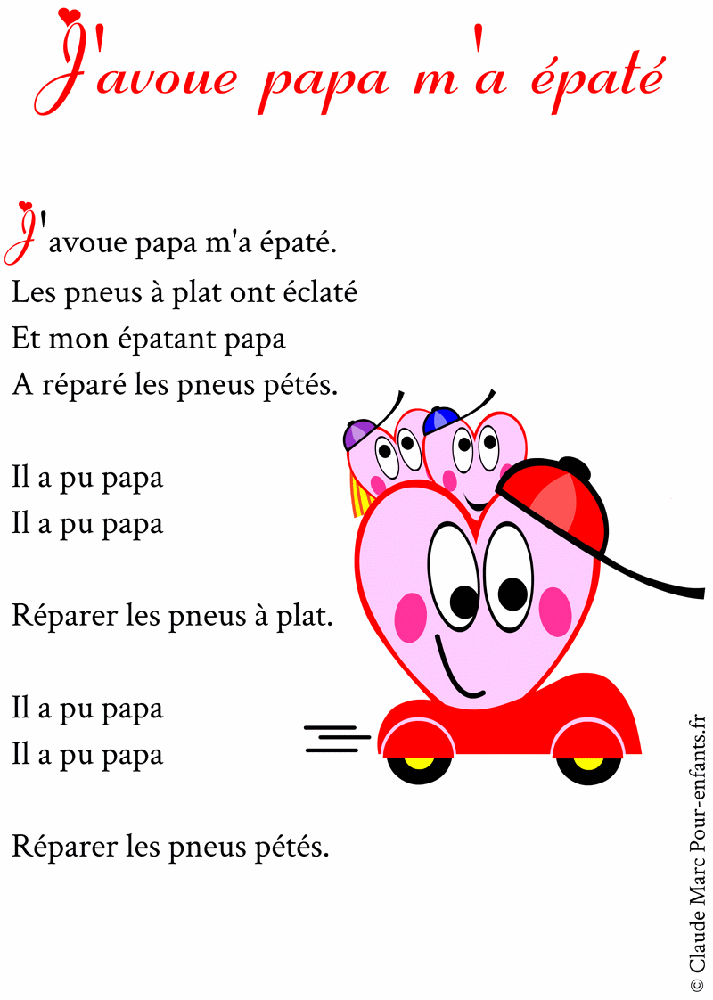 Poème Pour Papa à Imprimer Poemes Fete Des Papas Humour