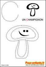 Jeux de Pques à imprimer maternelle jeu dessins A relier enfants de maternelle imprimer gratuitement dessin de champignon gratuit