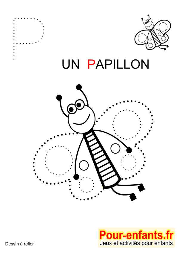 Dessins Gratuits à Colorier - Coloriage Papillon Maternelle à imprimer