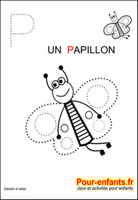 Jeux  imprimer jeu dessins A relier enfants de maternelle imprimer gratuitement dessin de papillon gratuit