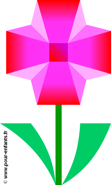 coloriage de fleur dessin de fleur géométrique