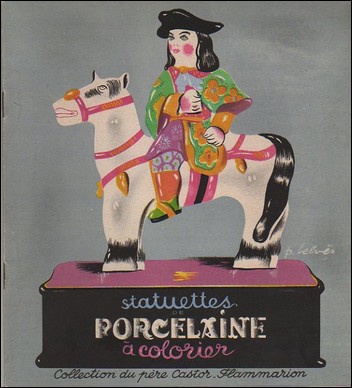 Statuettes de porcelaine à colorier Pierre Belvès Père Castor